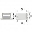 Magnetic Catch - Pack of 4 - 5.6x4.8x1.5 cm - Chrome_D1161576_1