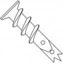 8 Easy Screw In Wallboard Anchor Engineered Nylon, Pkg of 100