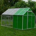 Aluminum Greenhouse with 5 Rooms and 1 Window - 310*190*195 cm._D1150948_1