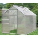 Aluminum Greenhouse with 4 Rooms and 2 Windows - 250*190*195cm - PC Panels_D1150950_1