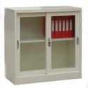 Sliding Glass Door Cabinet With One Shelf