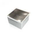 Kitchen or Bar Sink - Stainless Steel - Single Basin - 17”x18”x10” - Radius 10mm_D1160027_1