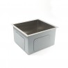 Kitchen or Bar Sink - Stainless Steel - Single Basin - 17”x18”x10” - Radius 10mm_D1160027_2