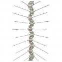 Stainless Steel Bird Spikes, 50 cm - Triple-Spiked, Staggered Spine