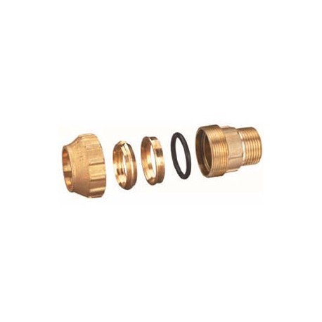 Compression Fitting – Straight – Male – Brass – 40 mm x 1 1/4” Compression Fitting – Straight – Male – Brass – 40 mm x 1 1/4”_D1146047_main