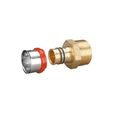 Compression Fitting – Straight – Male – Brass – 26 mm x 1/2” Compression Fitting – Straight – Male – Brass – 26 mm x 1/2”_D1146003_main