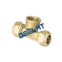 Compression Fitting – Tee – Female – Brass – 22 mm x 3/4” x 22 mm_D1145991_1