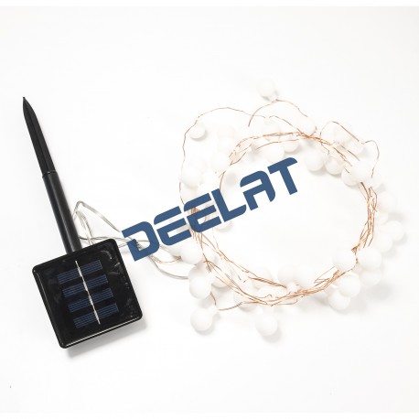 Solar Powered Christmas Light – Gumball String Light - Length 33ft Solar Powered Christmas Light_D1774175_main