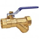 Large Filtered Copper Ball Valve - 1/2" Female-Female_D1141264_1