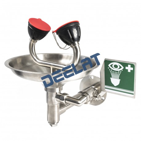 Emergency Eye Wash Station - Wall-mounted - Double Head – Stainless Steel Emergency Eyewash Station_D1173219_main
