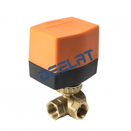 Motorised Ball Valve (Electric) - 3-Way AC - 3/4, 3.5N.m, 230V - 3-Point Motorized Ball Valve_D1151246_main
