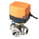Motorized Ball Valve (Electric) - 3-Way AC - 1", 3.5N.m, Stainless Steel, 110V - ON/OFF_D1156091_1