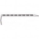 Stair Edging - Aluminum - 5.3" (Top Skirt) x 1.4" (Front Skirt) - 10 pcs_D1777580_1