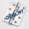 Heavy Duty Hinge - 4 Ball Bearing - 100mm - Stainless Steel - Satin Finish – 3mm Thick - 1 Pair_D1149732_1
