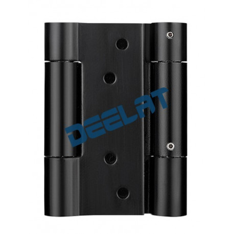 Heavy Duty Hinge - Double Action Spring - 100mm - Stainless Steel, Matt Black Finish - 3mm Thick - 1 Pair Heavy Duty Hinge_D1151589_main