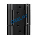 Heavy Duty Hinge - Double Action Spring - 100mm - Stainless Steel, Matt Black Finish - 3mm Thick - 1 Pair_D1151589_1