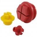 Metric General-Purpose Plugs for M20 X 1.5 Thread Size, Yellow - Pkg Qty 600