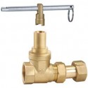 Copper Gate Valve With Lock - 1" - Female-Female_D1141432_1