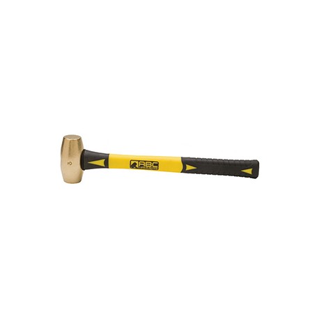 Brass Striking Hammer - 3 lb - 14 Fiberglass Handle Brass Striking Hammer - 3 lb - 14" Fiberglass Handle_D1148131_main