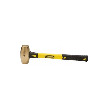 Brass Striking Hammer - 5 lb - 14 Fiberglass Handle Brass Striking Hammer - 5 lb - 14" Fiberglass Handle_D1148137_main