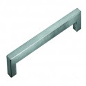 Satin Stainless Steel Square-Edged Cabinet Handle - 9.6x9.6x1.2 cm_D1161237_1