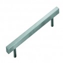 Satin Stainless Steel Square-Edged Cabinet Handle - 19.2x1.2x1.2 cm_D1161248_1